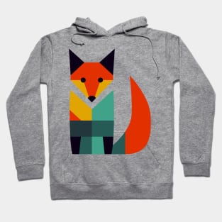 Mid Century Geo Fox Hoodie